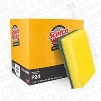 3M Fibra Verde con Esponja P94 / Caja 12 pzas 04378